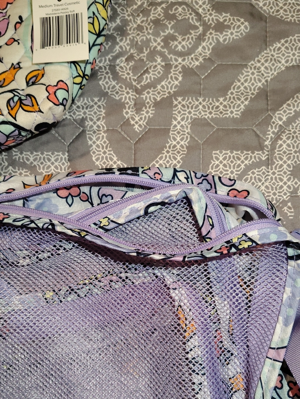 NWT Vera Bradley Maddalena Paisley Cosmetic Bag And Three Packing Cubes - Picture 8 of 9